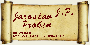 Jaroslav Prokin vizit kartica